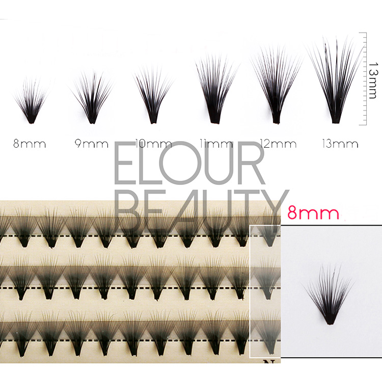High quality cluster eyelash extensions private label wholesale ED23